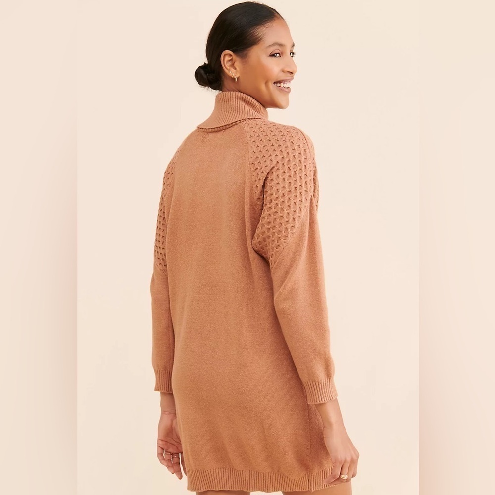 NWOT Steve Madden Little Wing Shift Dress dolam sleeve knit turtleneck Sz medium
